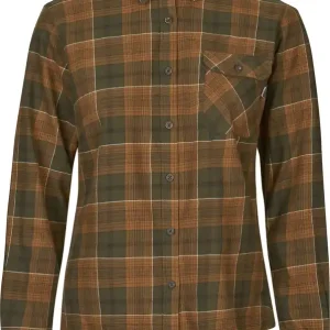 Super-Preis Seeland Bluse Highseat Skye, Grizzly Brown/Terracotta Check